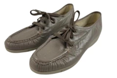 Natural Soul Naturalizer Women's Size 7 N Brown Lace Up Comfort Loafers