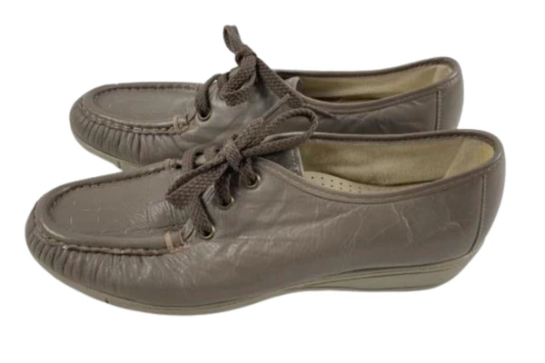 Natural Soul Naturalizer Women's Size 7 N Brown Lace Up Comfort Loafers