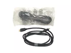 Lot of 2 High-Speed HDMI Ethernet Cables Black 90" for TV & Audio