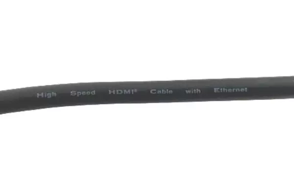 Lot of 2 High-Speed HDMI Ethernet Cables Black 90" for TV & Audio