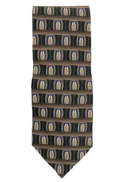 Vintage 1998 Grateful Dead Captain Trips Silk Tie Geometric Pattern