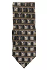 Vintage 1998 Grateful Dead Captain Trips Silk Tie Geometric Pattern