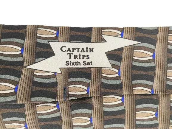 Vintage 1998 Grateful Dead Captain Trips Silk Tie Geometric Pattern