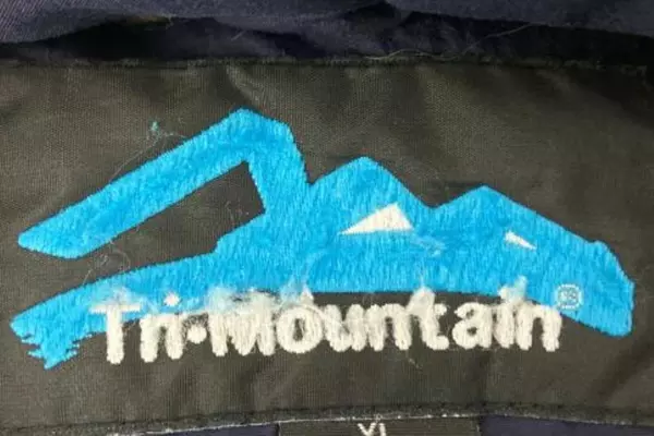 Tri-Mountain Men's XL Windbreaker Jacket Blue Gray Hidden Hood, Good Condition