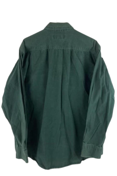 Vintage Williams Bay Sapko 1200 Men's Size LT Forest Green Flannel Shirt Lumber