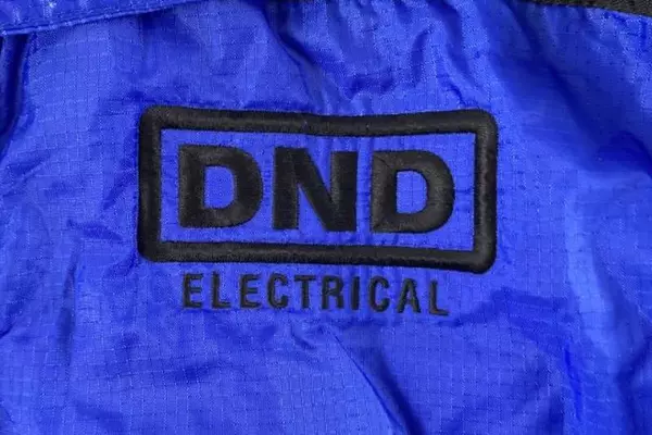 Vintage River's End Windbreaker Jacket Men's Size L Blue Black 90s Style DND