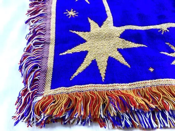 Tektronix 50th Anniversary Tapestry Throw Blanket Fringed 57"x46"