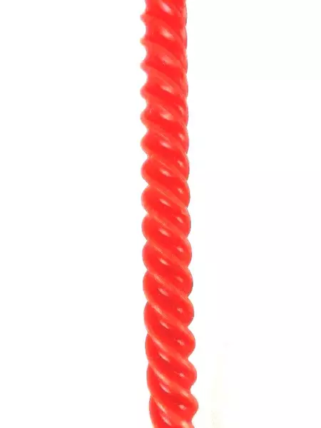 Vintage 13" Red Spiral Taper Candle Unlit Christmas Holiday Decor