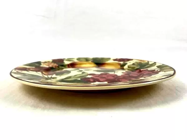 Waverly Garden Room 8.5" Porcelain Luncheon Plate with Fruits, Poland