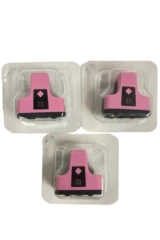 Lot of 3 Sealed HP 02 Pink Ink Cartridges C8775W - Expired