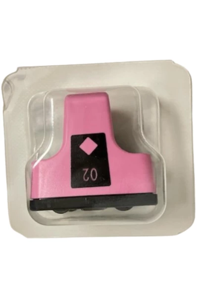 Lot of 3 Sealed HP 02 Pink Ink Cartridges C8775W - Expired
