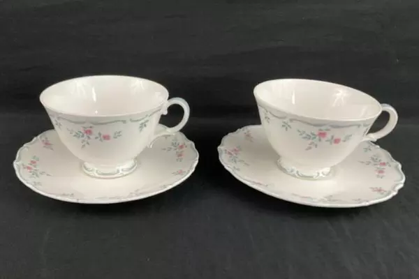 Set of 2 Vintage Royal Doulton Chatelaine Cups and Saucers Made in England