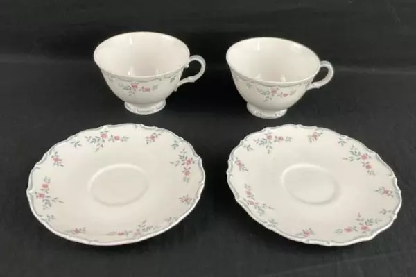 Set of 2 Vintage Royal Doulton Chatelaine Cups and Saucers Made in England