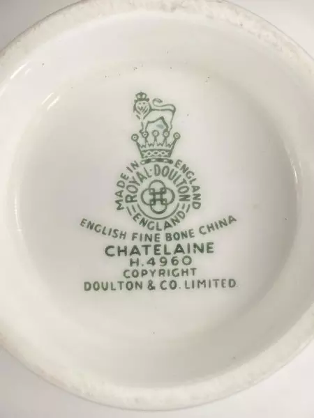 Set of 2 Vintage Royal Doulton Chatelaine Cups and Saucers Made in England