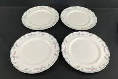 Set Of 4 Vintage Royal Doulton Chatelaine Dinner Plates 10 Inches Floral