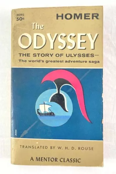 The Odyssey by Homer 1960 Softcover Book - Good Condition
