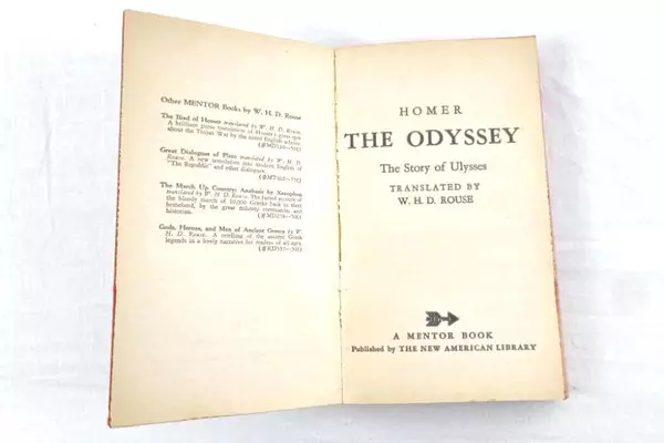 The Odyssey by Homer 1960 Softcover Book - Good Condition