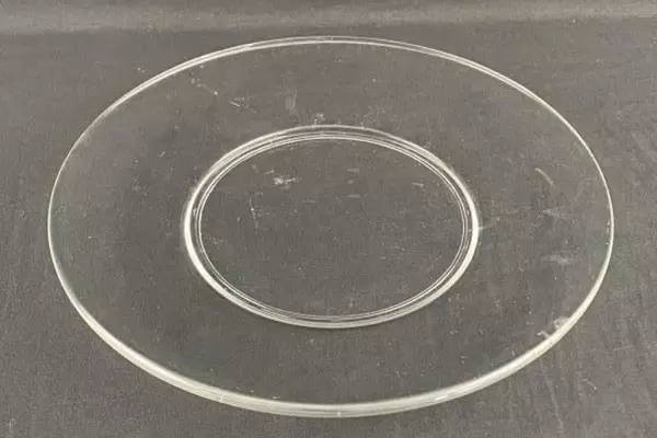 Lot of 2 Vintage Anchor Hocking 8" Presence Clear Glass Luncheon Plates