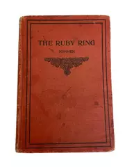 1919 The Ruby Ring by Emily Nonnen Hardcover Book - Acceptable Condition