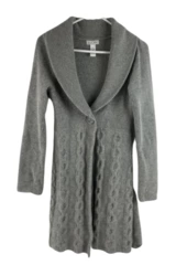 Deane and White Women's Gray Lambs Wool Rabbit Hair Sweater Size Small