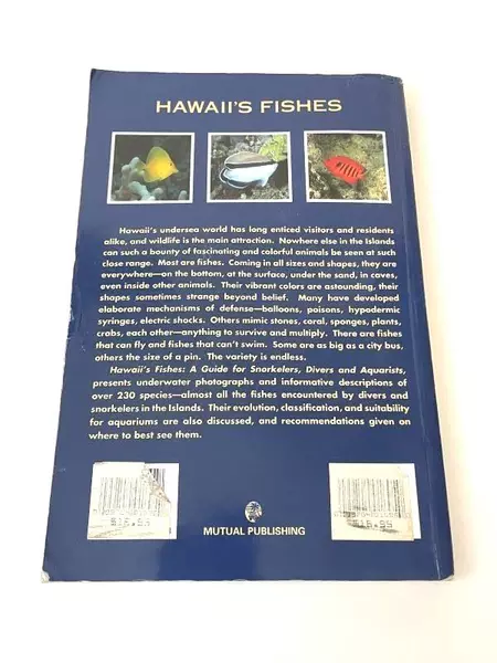 Hawaii's Fishes by John P. Hoover - Snorkelers Guide Book, Good Condition