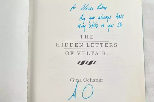 2016 Signed Hardcover "The Hidden Letters of Velta B" by Gina Ochsner