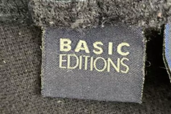 Basic Editions Women's Medium Blue Zip Hoodie Jacket "SISTERS" Graphic