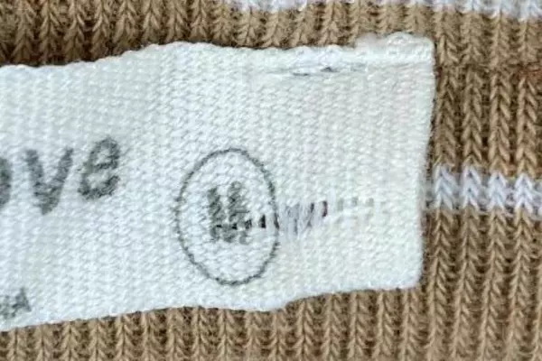 Miss Love Women's Medium Brown White Striped Top Knotted Hem Bishop Sleeve