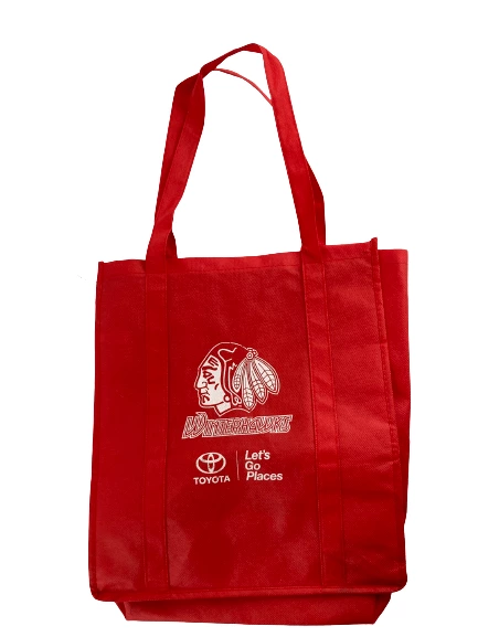 Portland Winterhawks Red Tote Bag 14.5x13" - Sturdy Reusable Shopping Bag