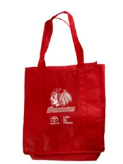 Portland Winterhawks Red Tote Bag 14.5x13" - Sturdy Reusable Shopping Bag