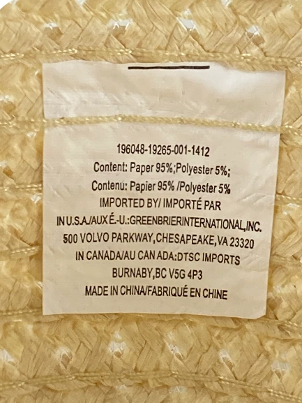 Lot of 2 Greenbriar Women's Sun Hats - Beige with Pink & Green Ribbons