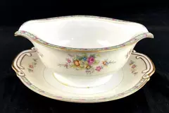 National China Rosemary Gravy Boat and Underplate Set Made in Japan