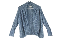 Unity World Wear Women's Blue Cardigan Sweater Size S - Good Condition