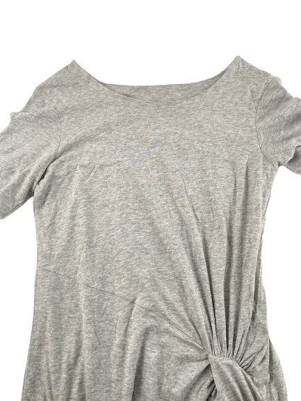 GV Global Women's Gray Maxi Dress Size S Short Sleeve Casual Good Condition