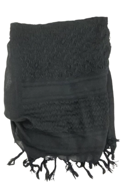 Lot of 2 Women's Scarves Red & Black Sateen Wraps with Fringe - Pre-owned