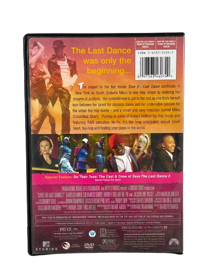 Save the Last Dance 2 DVD Paramount MTV 2006 Good Condition As-Is