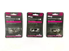 Lot of 3 Vintage Pacific Electricord 75-ohm F Plugs C-5307-2 Original Packaging