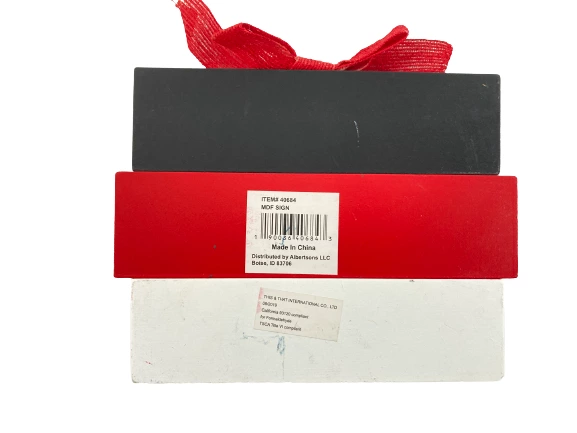 Lot of 2 Valentine's Decor Pink Heart Pillow & "Always You" Plaque