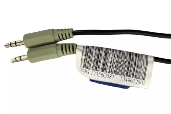 Lot of 3.5mm Audio Cables - Black Computer Audio Cords - Pre-Owned