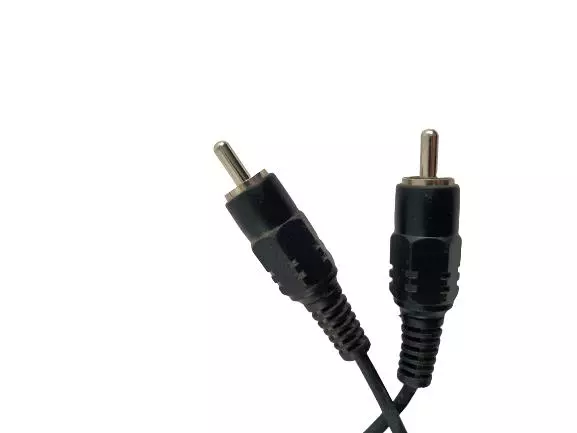 Lot of 3 RCA Audio Cables Black Gray Red White Yellow for TV Connections