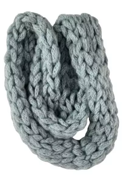 Lot of 3 Women's Cowl Scarves Blue Black Metallic Knit Wraps - Good Condition