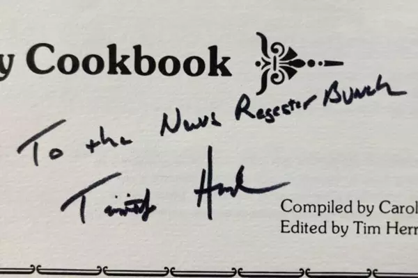 1983 Eat At Mom's Cookbook by Carolyn & Timothy Herrle, Signed Edition