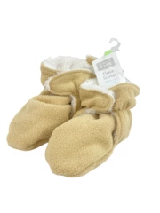 Hudson Baby 4T Fleece Scooties Tan Faux Fur Lined NWT Adjustable Safety