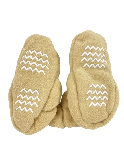 Hudson Baby 4T Fleece Scooties Tan Faux Fur Lined NWT Adjustable Safety