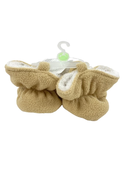 Hudson Baby 4T Fleece Scooties Tan Faux Fur Lined NWT Adjustable Safety