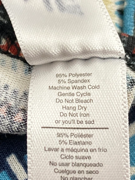 LulaRoe Women's XXS Blue Red Tribal Irma Tee Shirt Top