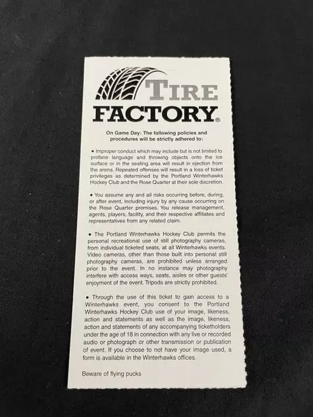 Portland Winterhawks Ticket & Photos Lot March 2011 Ty Rattie Good Condition