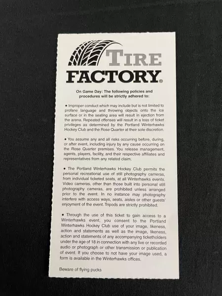 Portland Winterhawks Jan 2011 Ticket Brad Ross + Bonus Game Photos