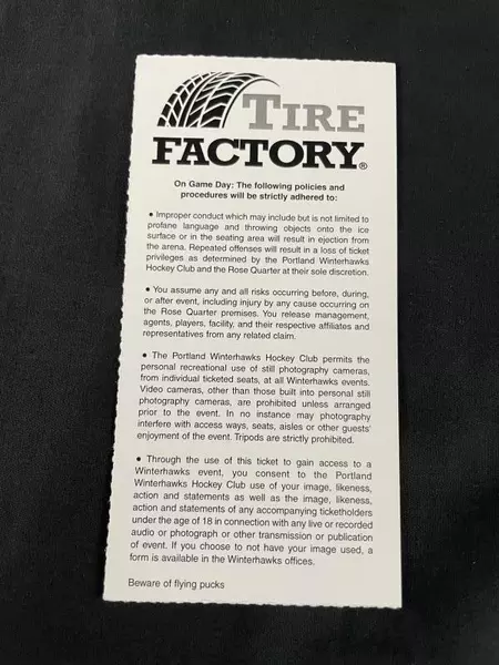 Lot of Portland Winterhawks Ticket & 4 Photos - Feb 2011 Luke Walker