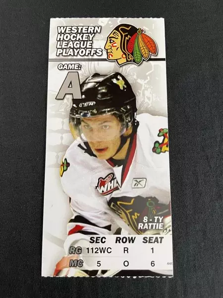 Portland Winterhawks Playoff Ticket & Bonus Photos Ty Rattie Pre-Owned